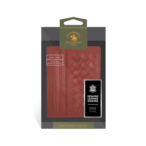 Ravel Skin ID Card Bag Red Color             SKU-1420