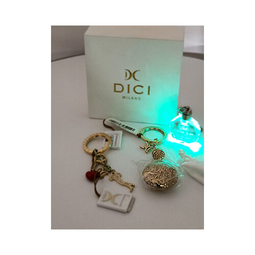 DICI Mailano Gold Color KeyCahin set of 2             SKU-1449