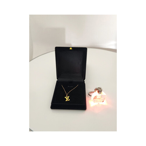 Necklace 18K Gold Branded Names Gussi - Cartier - Louis Viton             SKU-1450