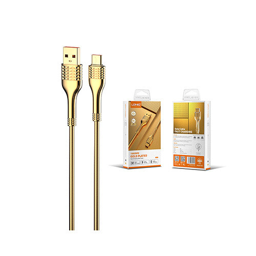 LDNIO 1000MM Gold  Plated 30W Fast Charging Date Cable             SKU-1880