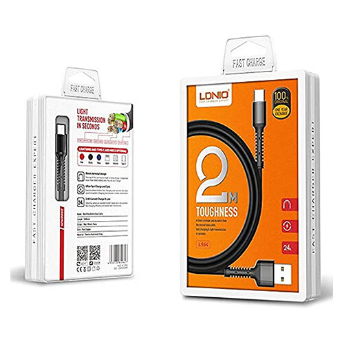 LdNIO Toughness 2 M Light Transmission in Seconds Type C Micro             SKU-1884