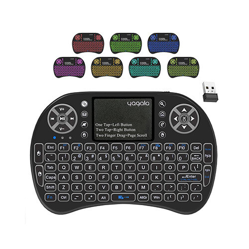 Mini KeyBoard 2.4GHZ Wilreless 7 Color Backlit             SKU-1888