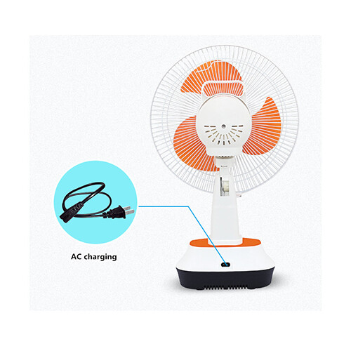 Go Green Solar Power Solutions Rechargeable AC/DC Fan With Speaker             SKU-1925