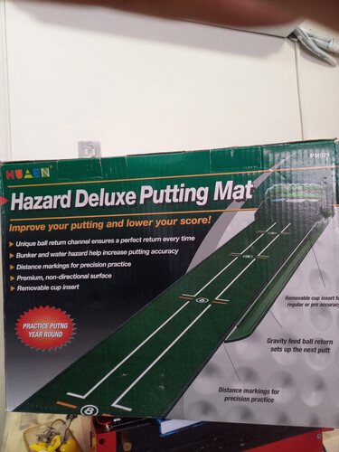 Lizard delux golf putting mat sku-6093