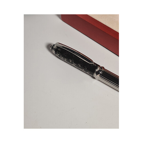 Georgette Pen for Men Silver Black             SKU-234