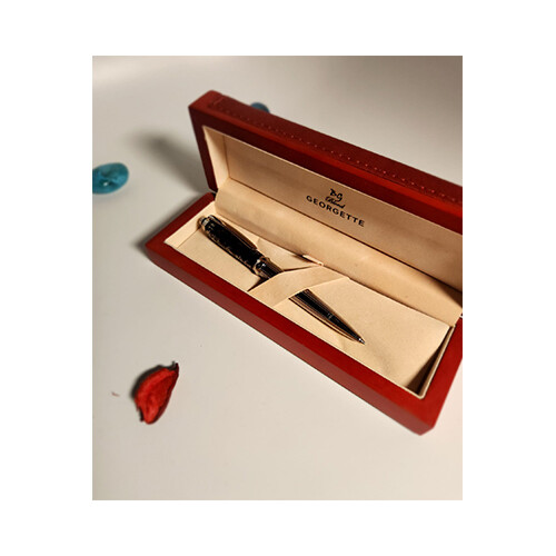 Georgette Pen for Men Silver Black             SKU-234