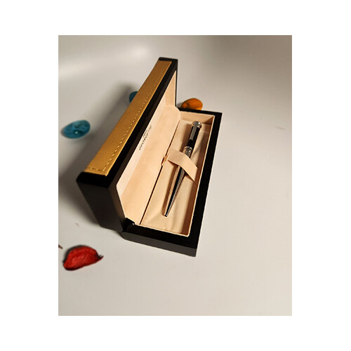 Georgette Pen for Men Silver Black             SKU-234