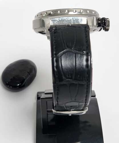 Used Men Watch Brands Black Silver   SKU-2141