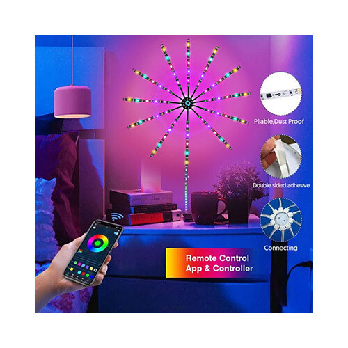 App Smart Controrol IC Led RGB Fireworks light 5V USB  -  SKU-2095