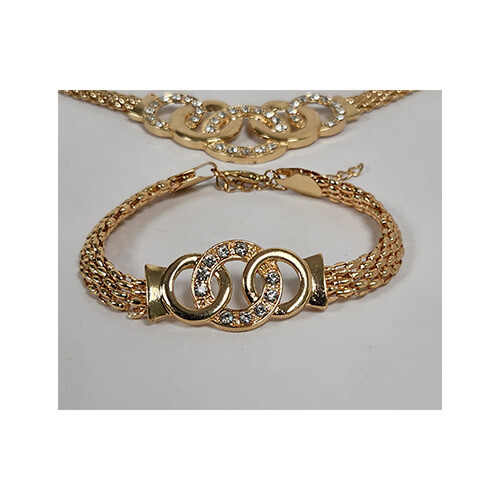 Necklace Set Gold Rings Set     SKU-2023