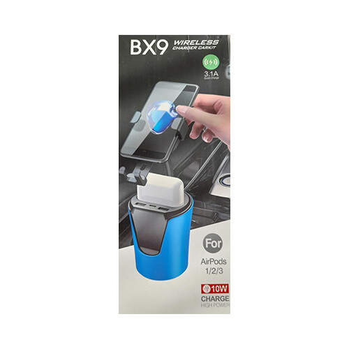 BX9 Wireless Charger Carkit  for AirPods           SKU-499
