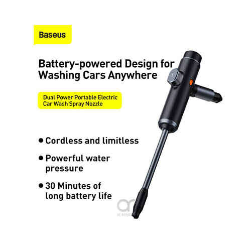 Baseus Cordless and Portable Dual Power Electric Car Washer           SKU-410