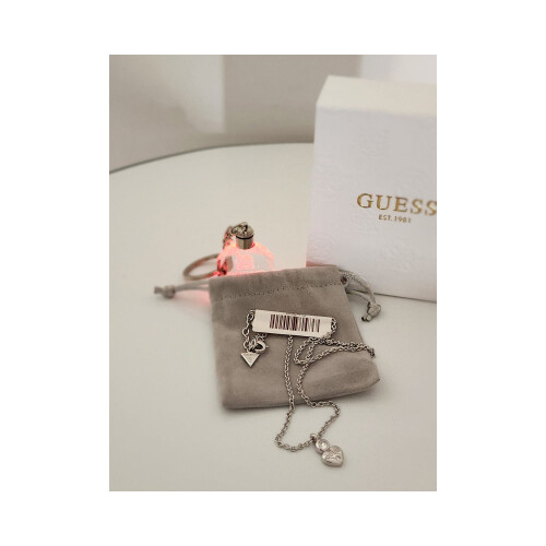 Necklace for Women Silver - Heart Shape - Guess Brand             SKU-52