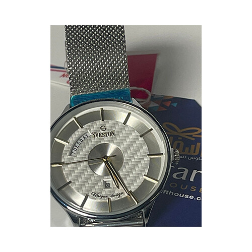 Sveston Men Watch Steel in White             SKU-196
