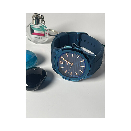 Watch - FITRON  - Brand - For Men Sport Watch Rubber Blue inner Blue Border Blue             SKU-223