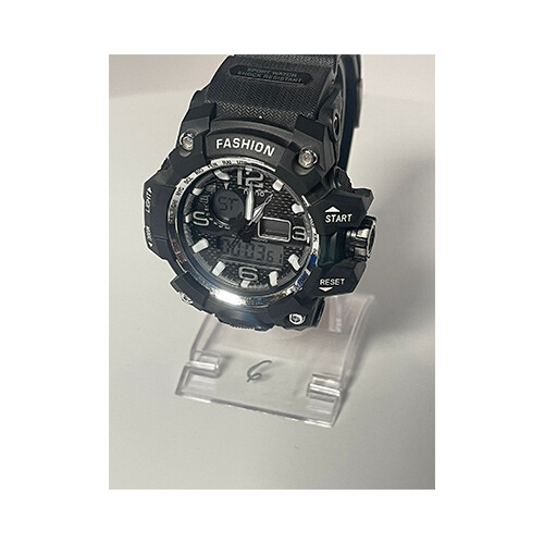 Men Watch Black Colour - Strap Rubber             SKU-227