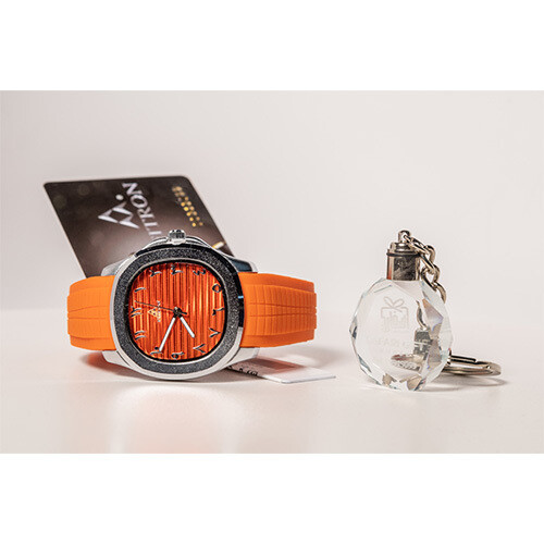 Fitron Men Watch Sport Leather - Color Gray in Gray             SKU-356