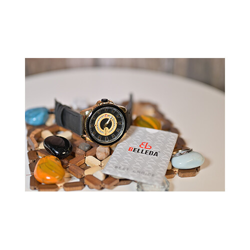 Watch -  Brand - BELLEDA - for Men- Color - Silver  Inner Black              SKU-542