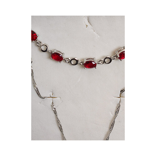 Accessories - For Women - Set - Color - Red Heart with Bracelet  9             SKU-663