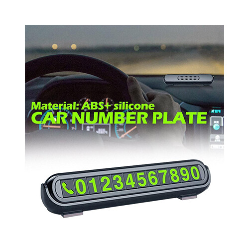 Temporary Parking Phone number Card Plate             SKU-878