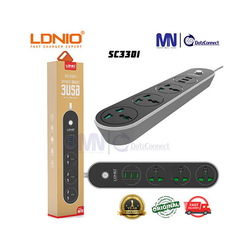 LDNIO 3Power Socket 3USB             SKU-961