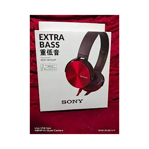Extra Base Stereo HeadPhones MDR XB450AP 4 Colors Blue - Red- White - Black - Yellow    SKU-1316