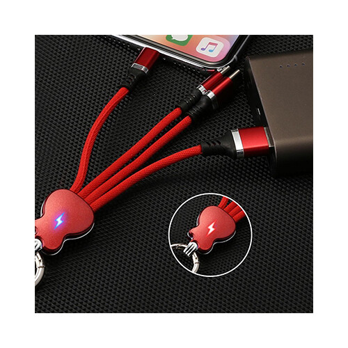 Charging Cable 3 in 1  3.1A Mix Color              SKU-1927