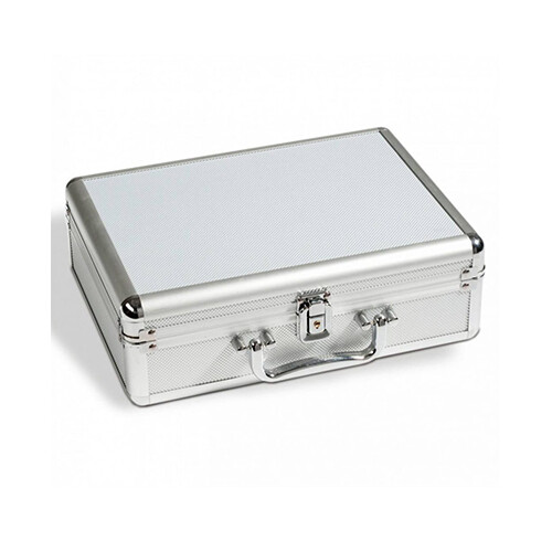 Wathces Bag Silver out Red inside for 8 watches             SKU-1349