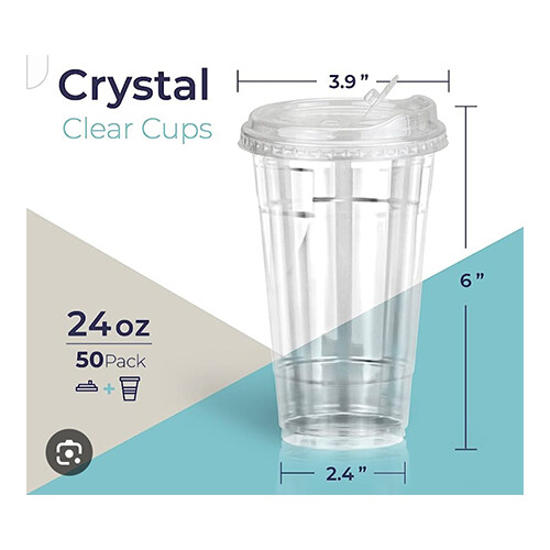 Plastic Cup Big for Hot and Cold Drinks             SKU-1381