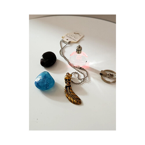 Necklace Bronze Silver multi Shapes             SKU-1392