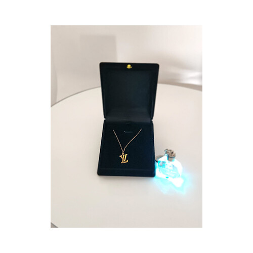 Necklace 18K Gold Branded Names Gussi - Cartier - Louis Viton             SKU-1450