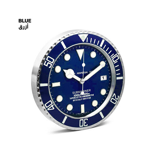 Rolex Wall Clock - Blue Color             SKU-1837