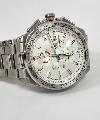 Used Men Watch Brands TaG Huer Silver White     SKU-2147