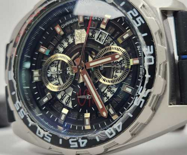Used Men Watch Brands TaG Huer Black Rubber    SKU-2139