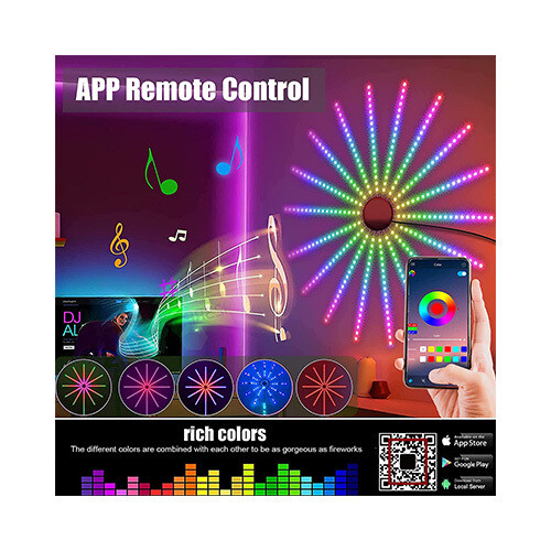 App Smart Controrol IC Led RGB Fireworks light 5V USB  -  SKU-2095