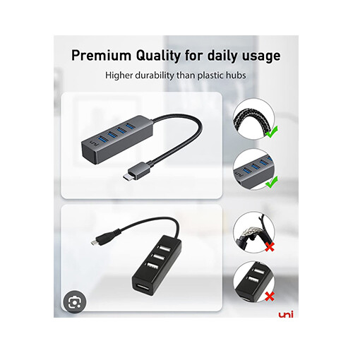 Hoco Premium HB1 4 - Ports HUB USBx4 80cm Lenth            SKU-1996