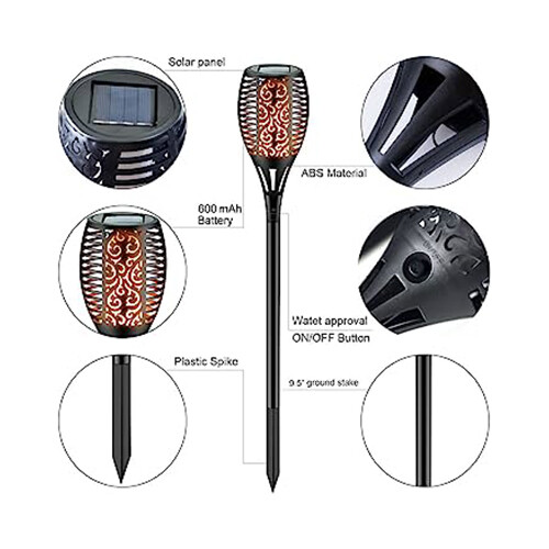 LED SOLAR TORCH LIGHT -BH 6099           SKU-870