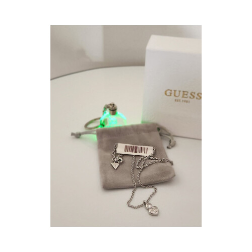 Necklace for Women Silver - Heart Shape - Guess Brand             SKU-52