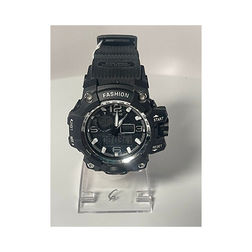 Men Watch Black Colour - Strap Rubber             SKU-227