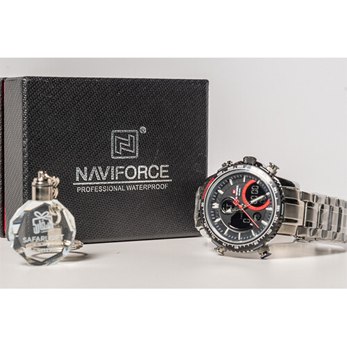 NAVIFORCE - For Men - Color - Black steel in red             SKU-576