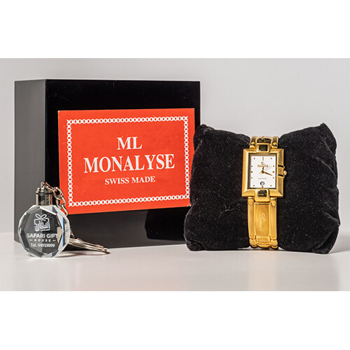 ML MONALYSE  Watch - for  Women - Color - Gold -             SKU-608