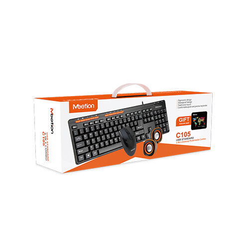 Meetion C105 USB Standard 3 in 1 Combo Gaming Keyboard             SKU-1388