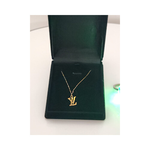 Necklace 18K Gold Branded Names Gussi - Cartier - Louis Viton             SKU-1450