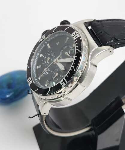 Used Men Watch Brands Black Silver   SKU-2141