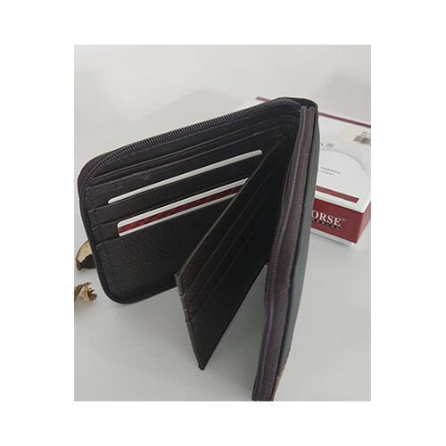 Horse Men Wallet  Brown Black           SKU-1659