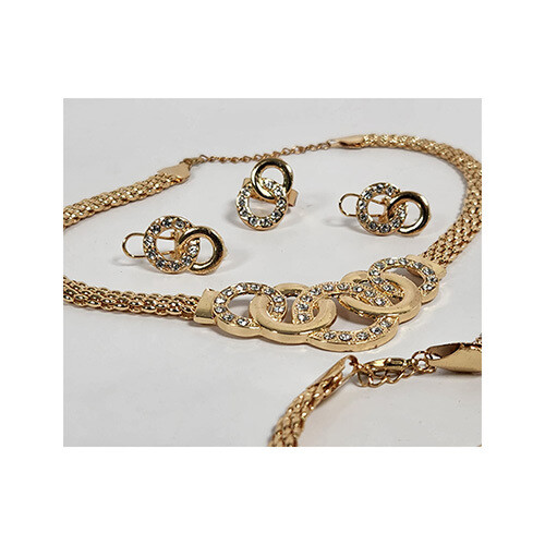 Necklace Set Gold Rings Set     SKU-2023