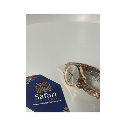 Curren Brand Watch  - Steel bronze in White             SKU-180