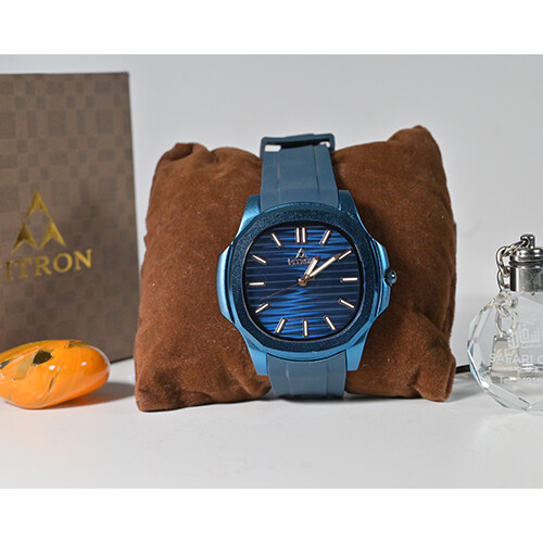 Watch - FITRON  - Brand - For Men Sport Watch Rubber Blue inner Blue Border Blue             SKU-223
