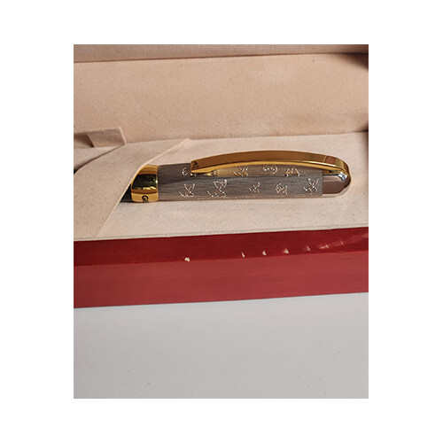 Georgette Pen for Men Silver Black             SKU-234