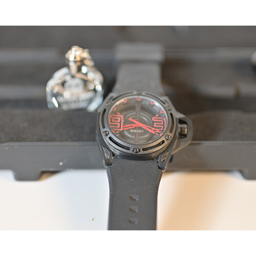 X Watch Black Leather in Black Box             SKU-239